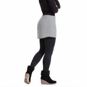 Tonia Debellis Light Grey Ski Mini Skirt Medium